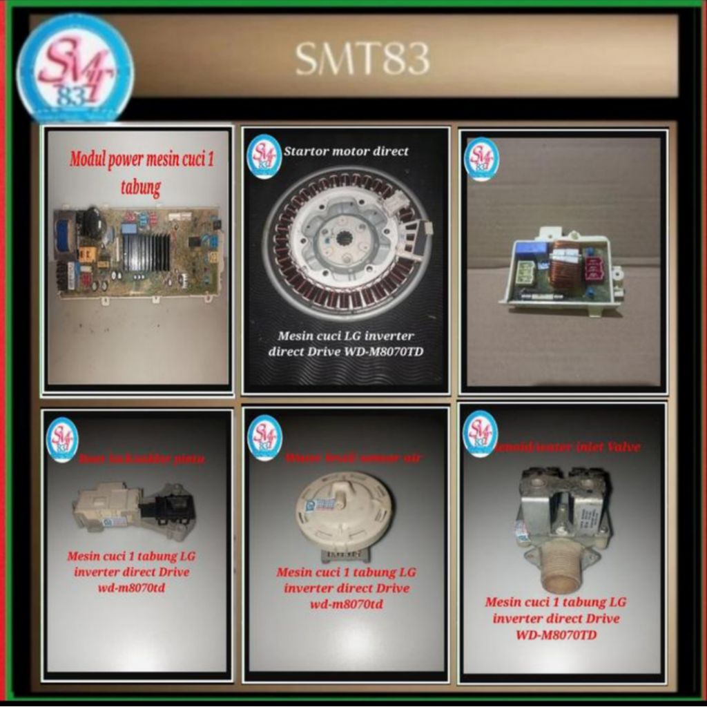 Modul dan spearpat mesin cuci LG 1 tabung wd m8070td