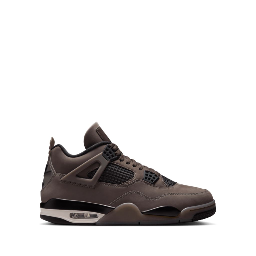 Nike Air Jordan 4 Retro Basket Cave Stone Black Limited Men's Shoes Original