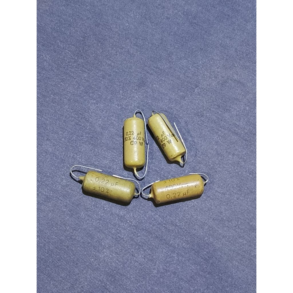 capacitor mullard 0,22uf/400v kapasitor vintage