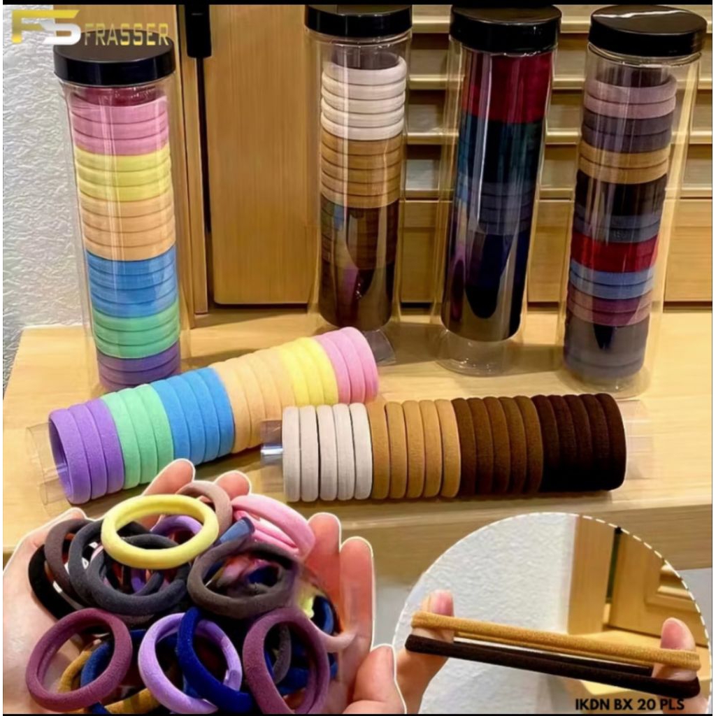 Ikat Rambut Donat Ikat Karet Rambut Korea