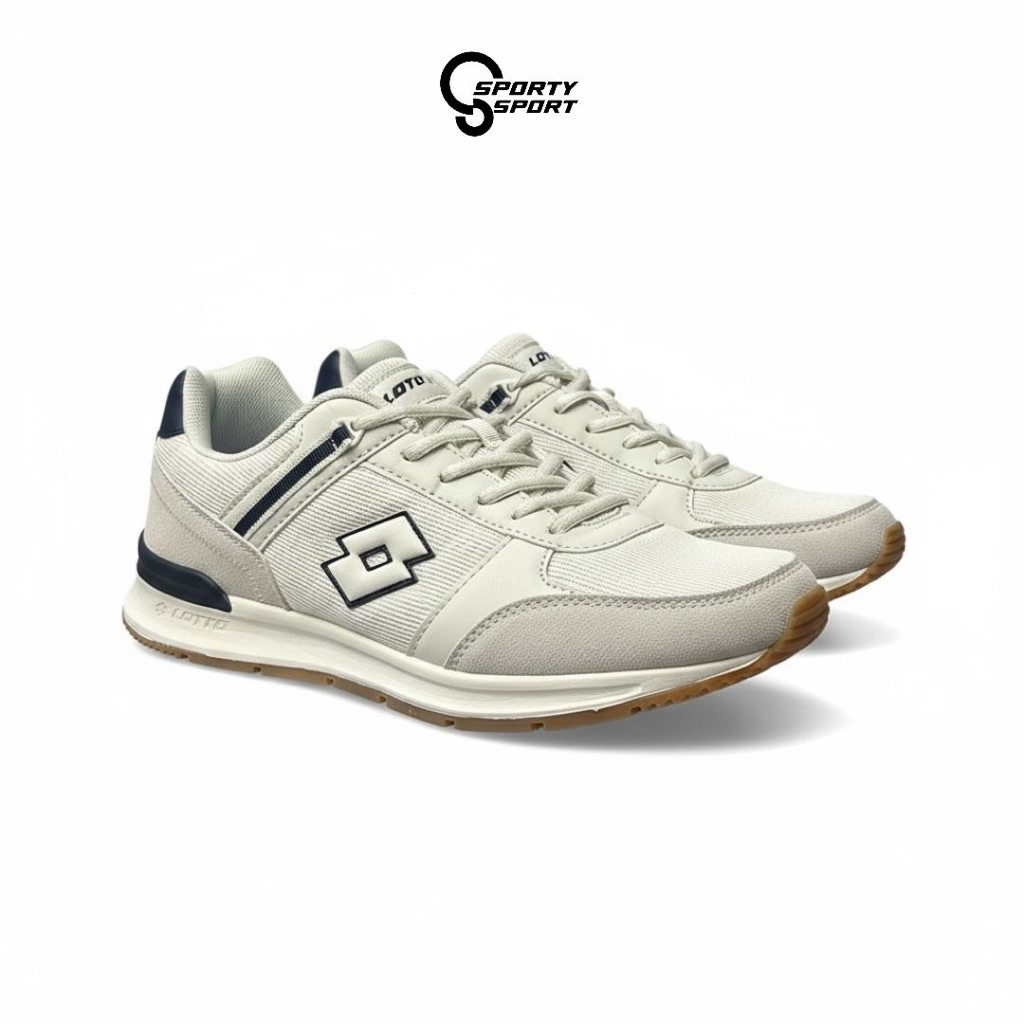 SEPATU SNEAKERS PRIA LOTTO EMETH BEIGE