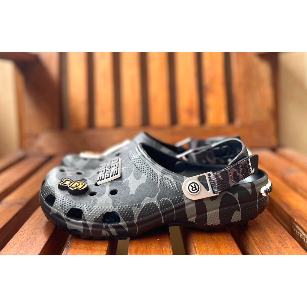 Crocs x Bape Unisex Dewasa [free jibbit&tas crocs]