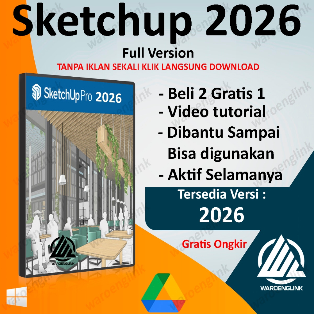 Sketchup 2026 Sketchup Pro 2026 | Video Install | Windows | Full Version | Lifetime