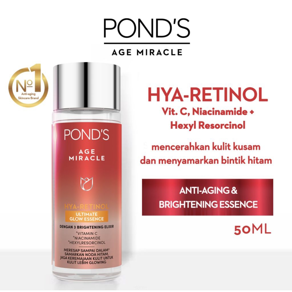 Ponds age miracle hya retinol ultimate glow essence 50ml