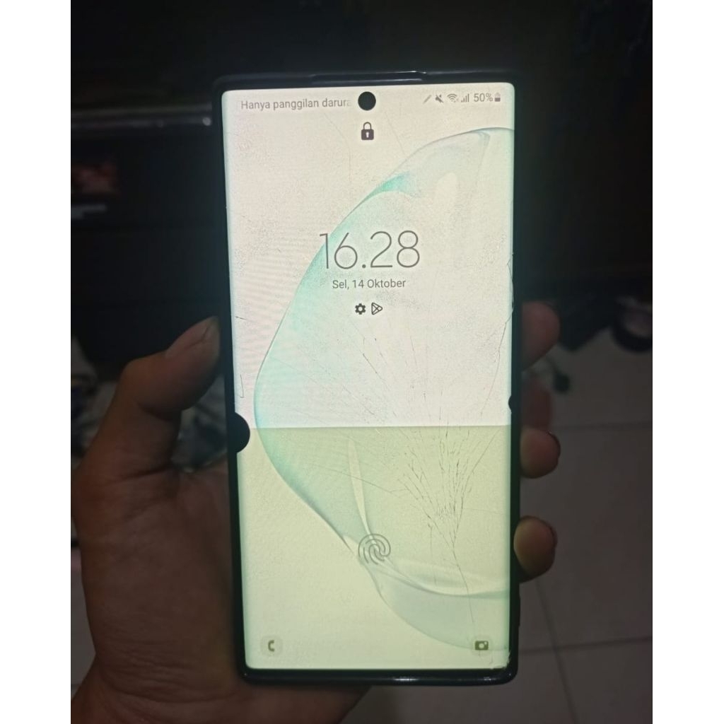 lcd samsung note 10 plus minus