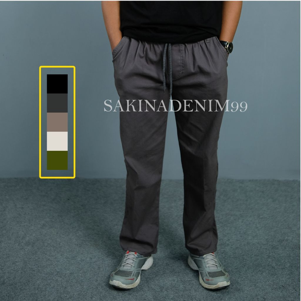 Celana Pria Sam Celana Pria Chinos Panjang Dewasa Taktik Outdor Sport Casual Korean Style Katun Twil