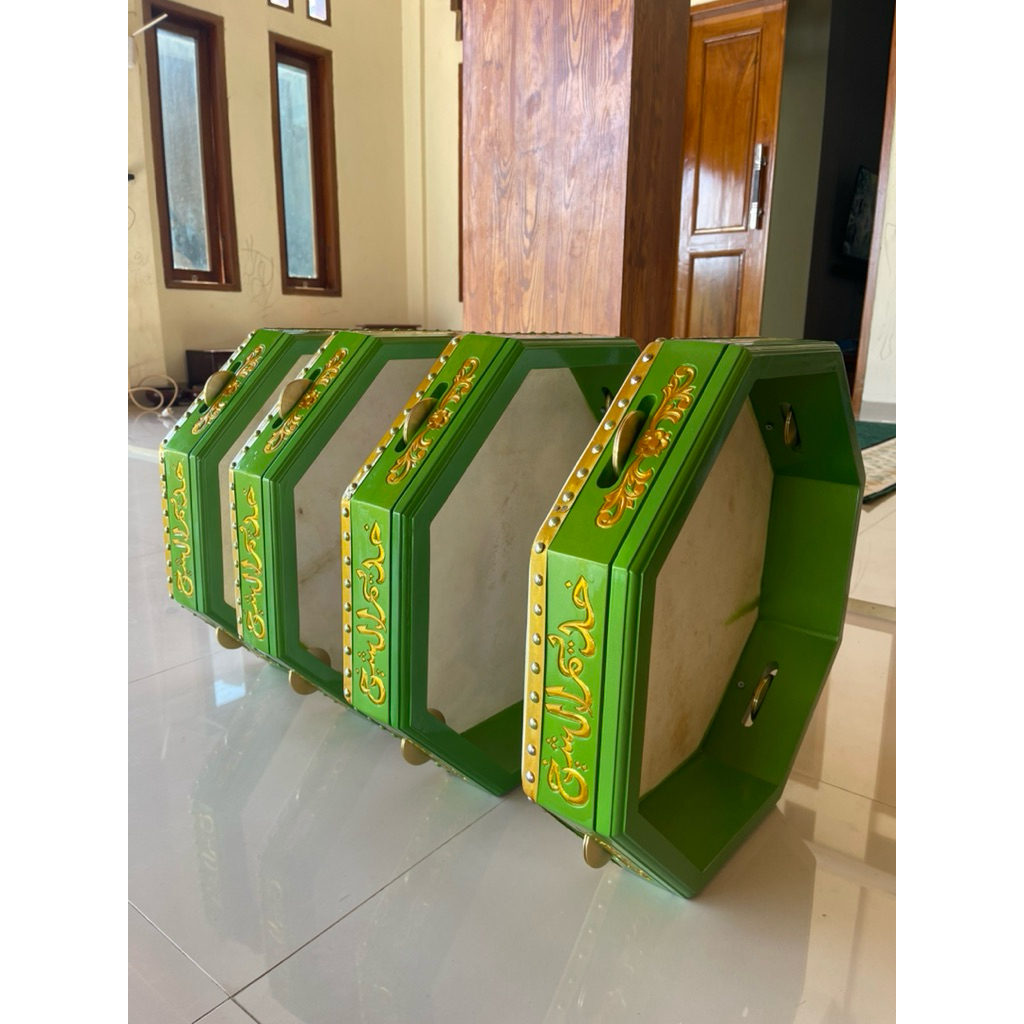 bas hadroh segi 8 50 cm ukir Jepara