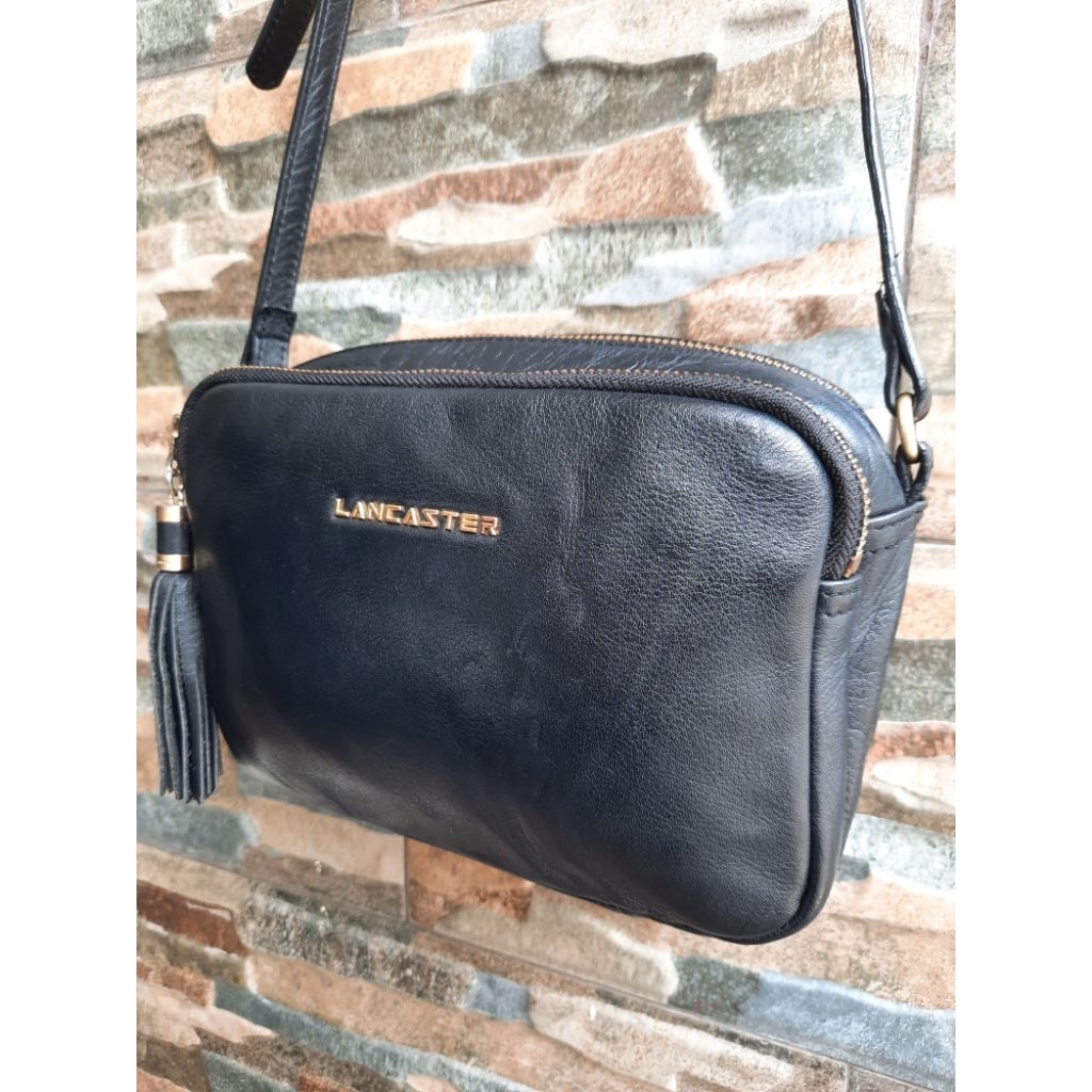 Slingbag Hitam Kulas LANCASTER - TAS PRELOVED