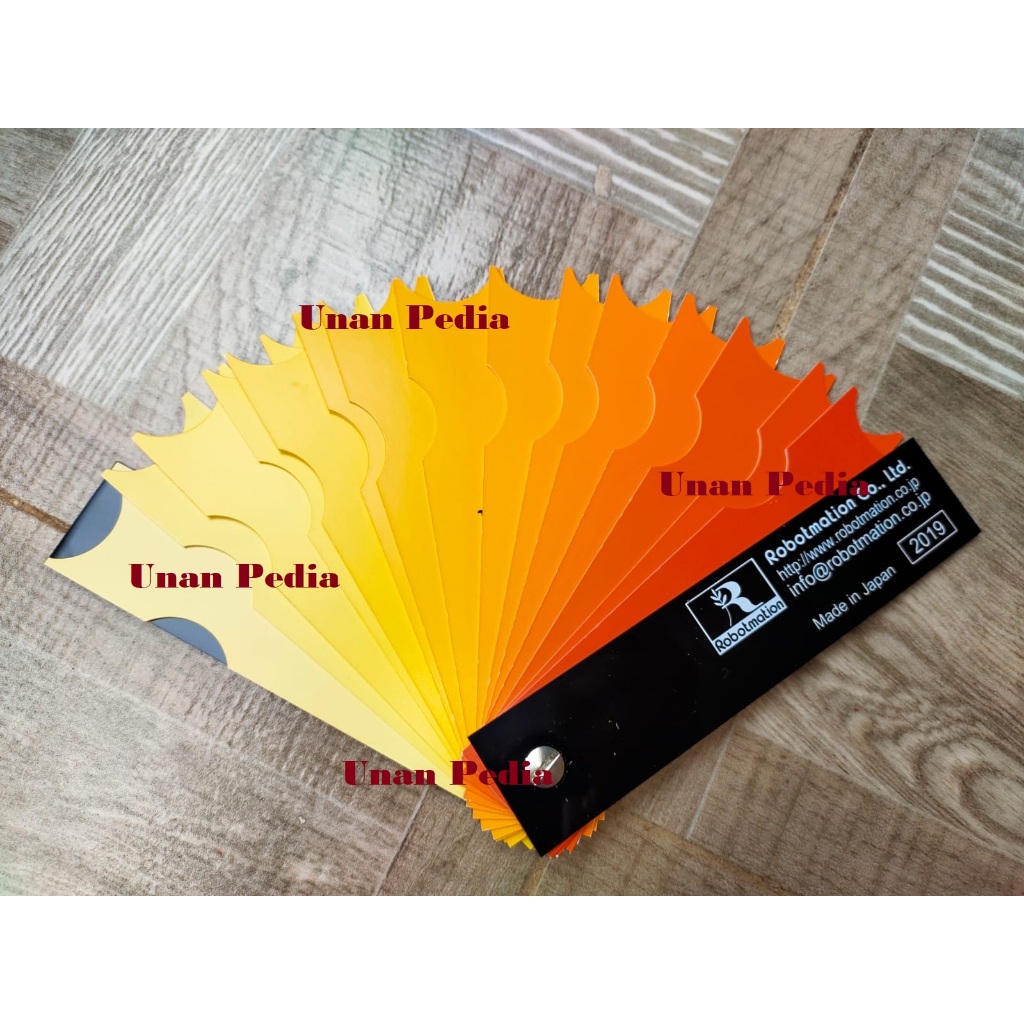 Egg Yolk Color Chart - Bagan Warna Telur - Kipas Warna Telor