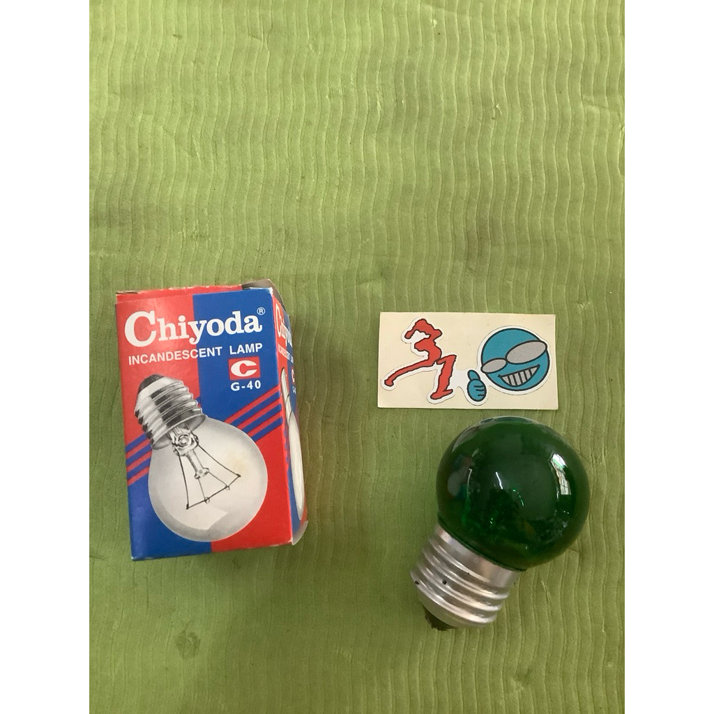 lampu pijar chiyoda warna Hijau 5w hangat