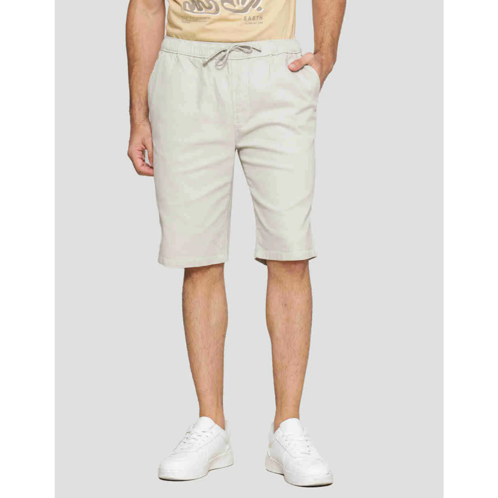 N*vada ori woven Celana pendek chinos motif santai branded cowok pria dewasa remaja pinggang kolor h