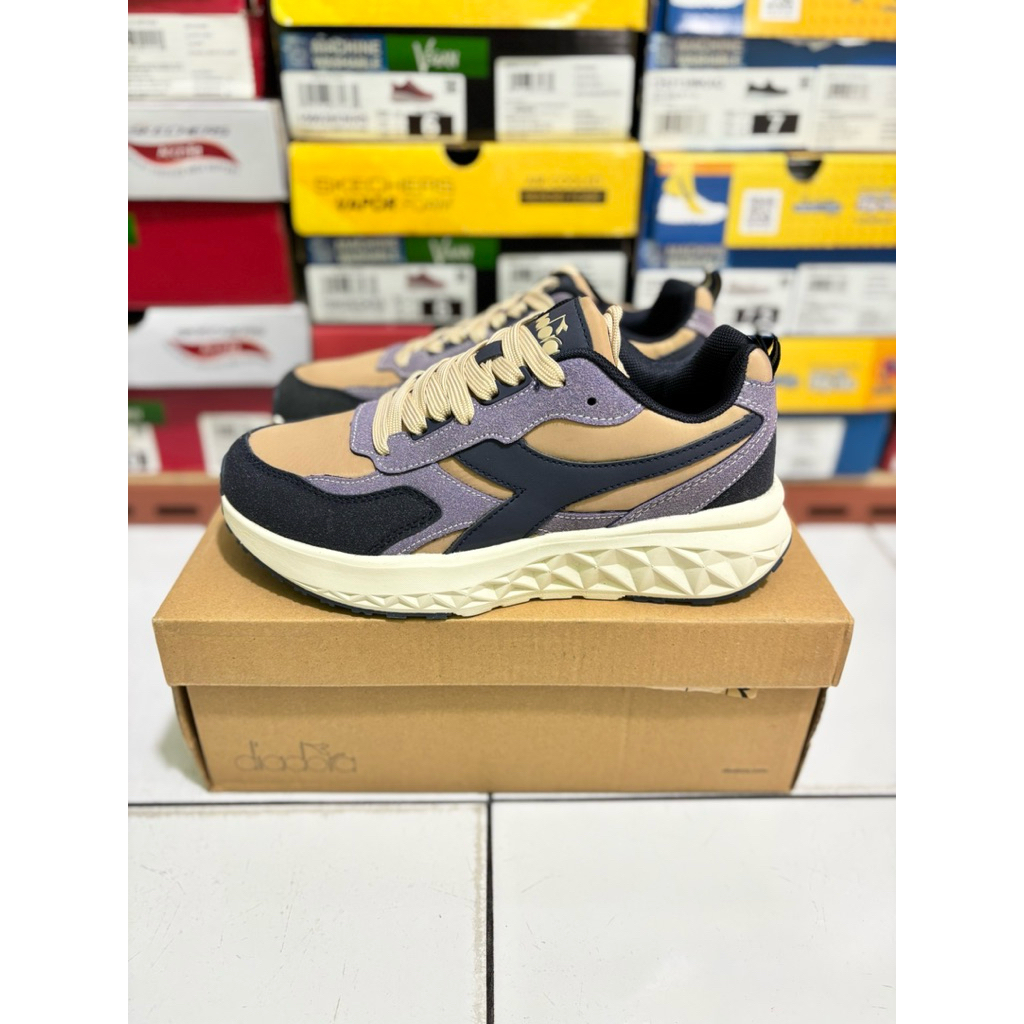 SIZE 37,38,39 SEPATU DIADORA NEUTRINO NAVY PURPLE WOMAN ORIGINAL