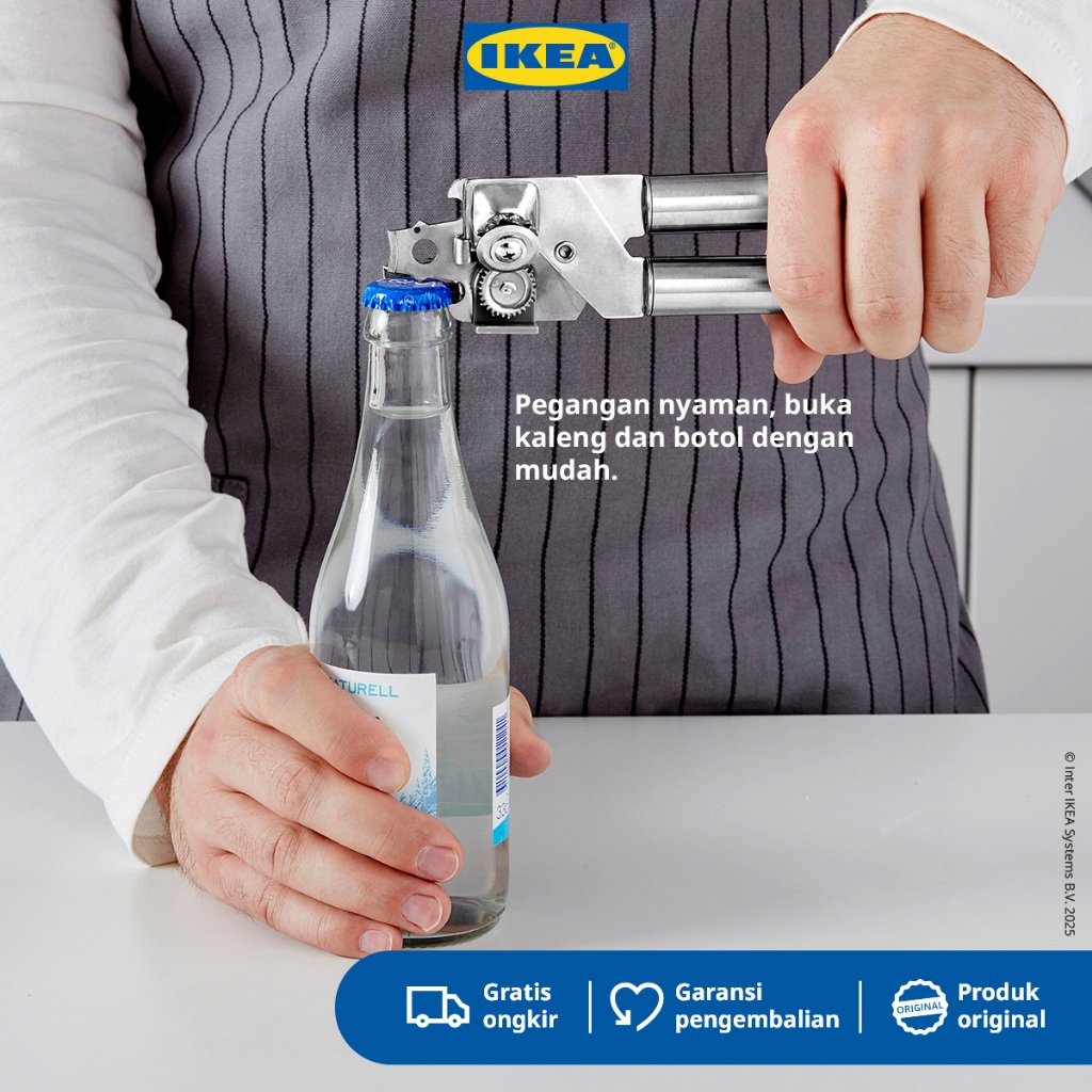 IKEA KONCIS Pembuka Kaleng Baja Tahan Karat
