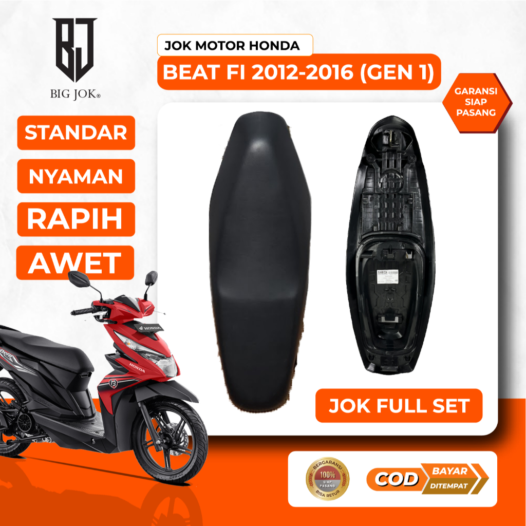 Jok motor beat fi 2012-2016 Gen 1 I Jok standar honda beat