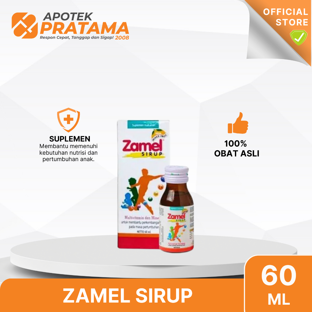 ZAMEL SIRUP 60ML (ZAMEL SIRUP ANAK)