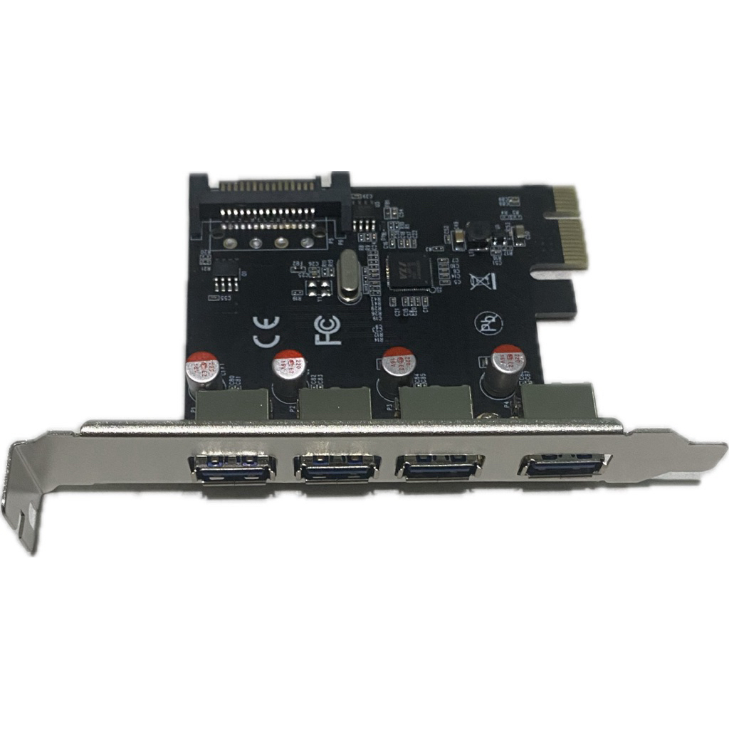 PCIe USB 3.0 Card 4 Port - PCIe Card USB 3.0 - PCI Express Card USB 4 Port