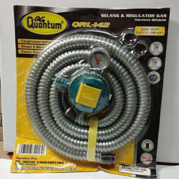 Selang Gas / Selang Gas + Regulator Meteran Quantum QRL 142 / 242 Original