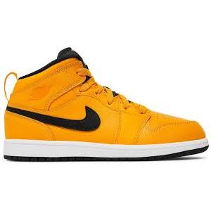 AIR JORDAN 1 MID UNIVERSITY GOLD BLACK (PS)