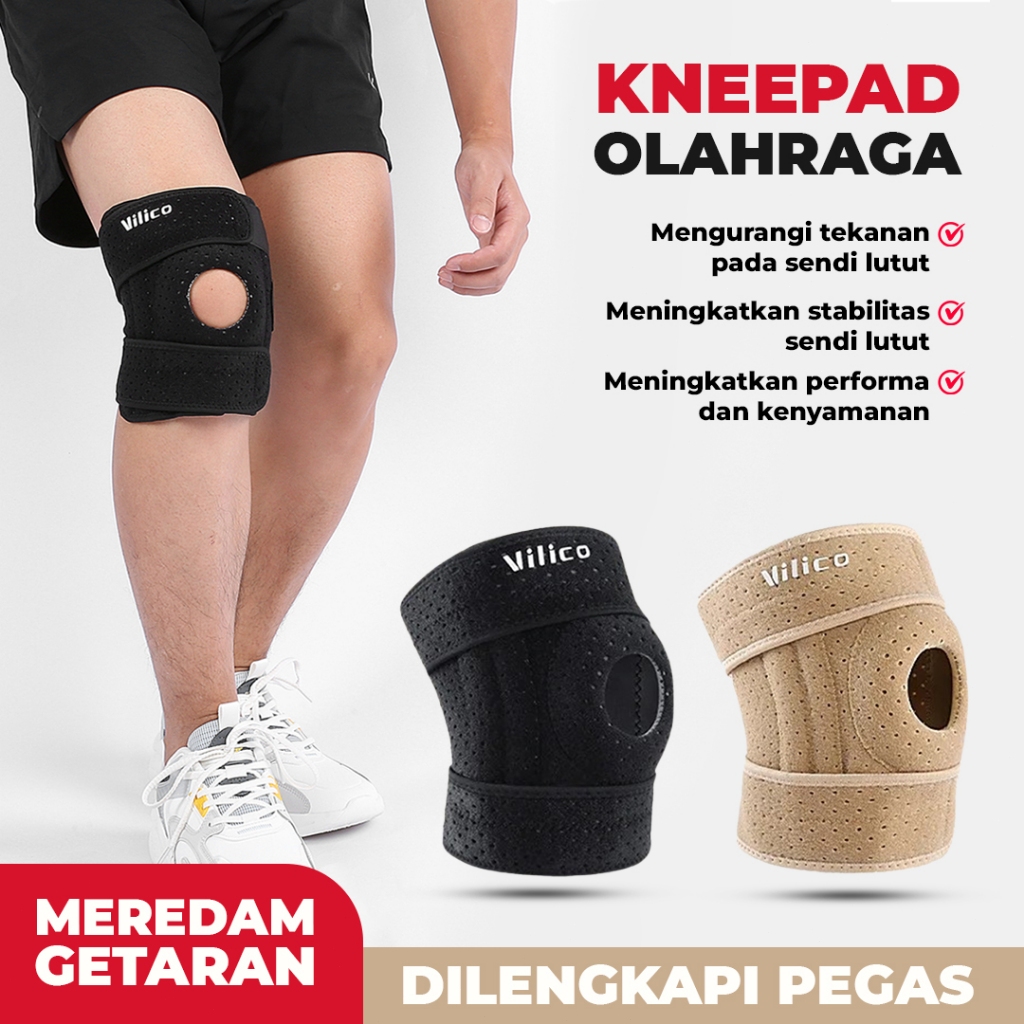 Terapi Lutut Decker Pelindung Lutut Knee Decker Support Kneepad Strap Bantalan Lutut