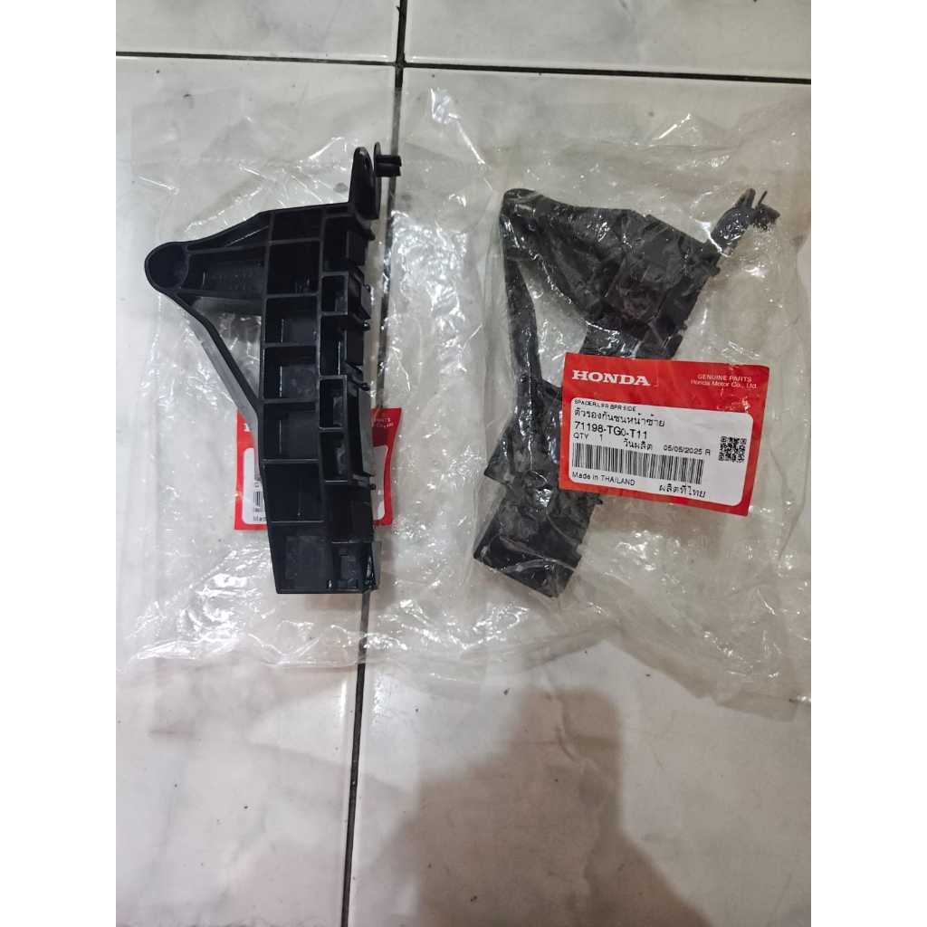 bracket breket braket bumper depan jazz ge8 mmc 2011 2012 2013 ori