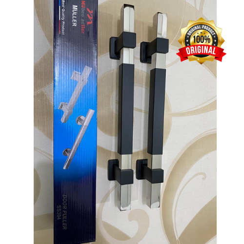 MULLER - Pull Handle Pintu 707- 45 Cm Stainless 304 | Pintu Utama Panjang Black