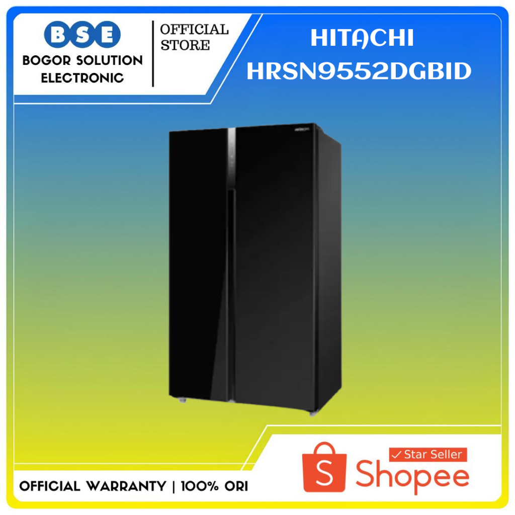 Hitachi HRSN9552DGBID Kapasitas 525 Liter Kulkas Hitachi Inverter HRSN95
