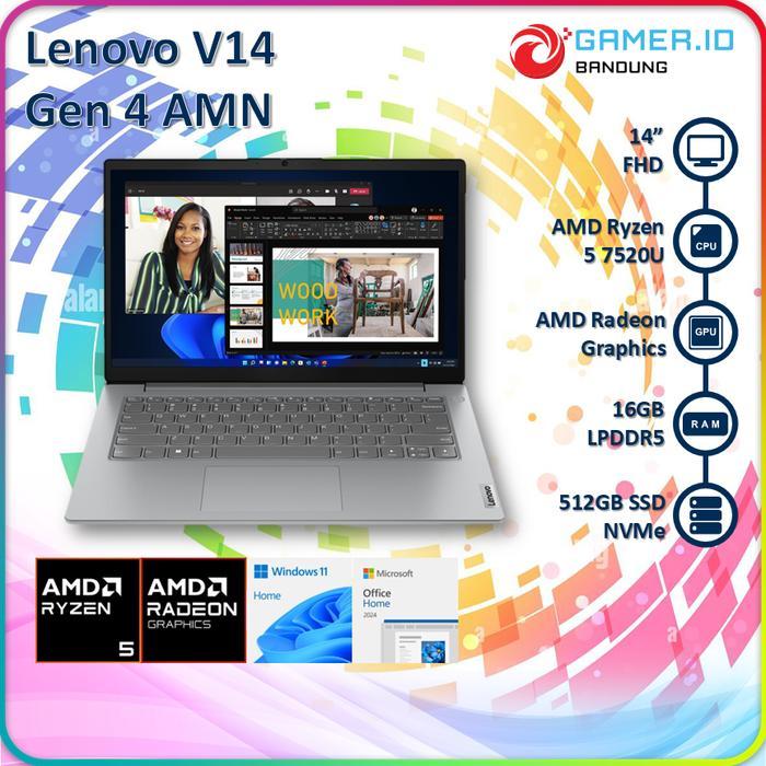 LENOVO V14 G4 AMN RYZEN 5 7520U 16GB 512GB 14" FHD IPS ANTI-GLARE