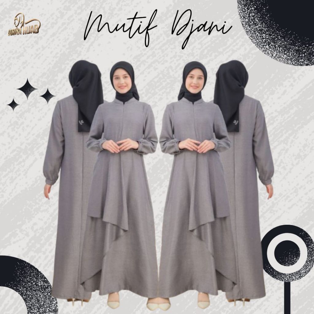 MUTIF DJANI / MUTIF PRIDE / gamis Mutif / gamis polos / gamis rumahan / gamis remaja