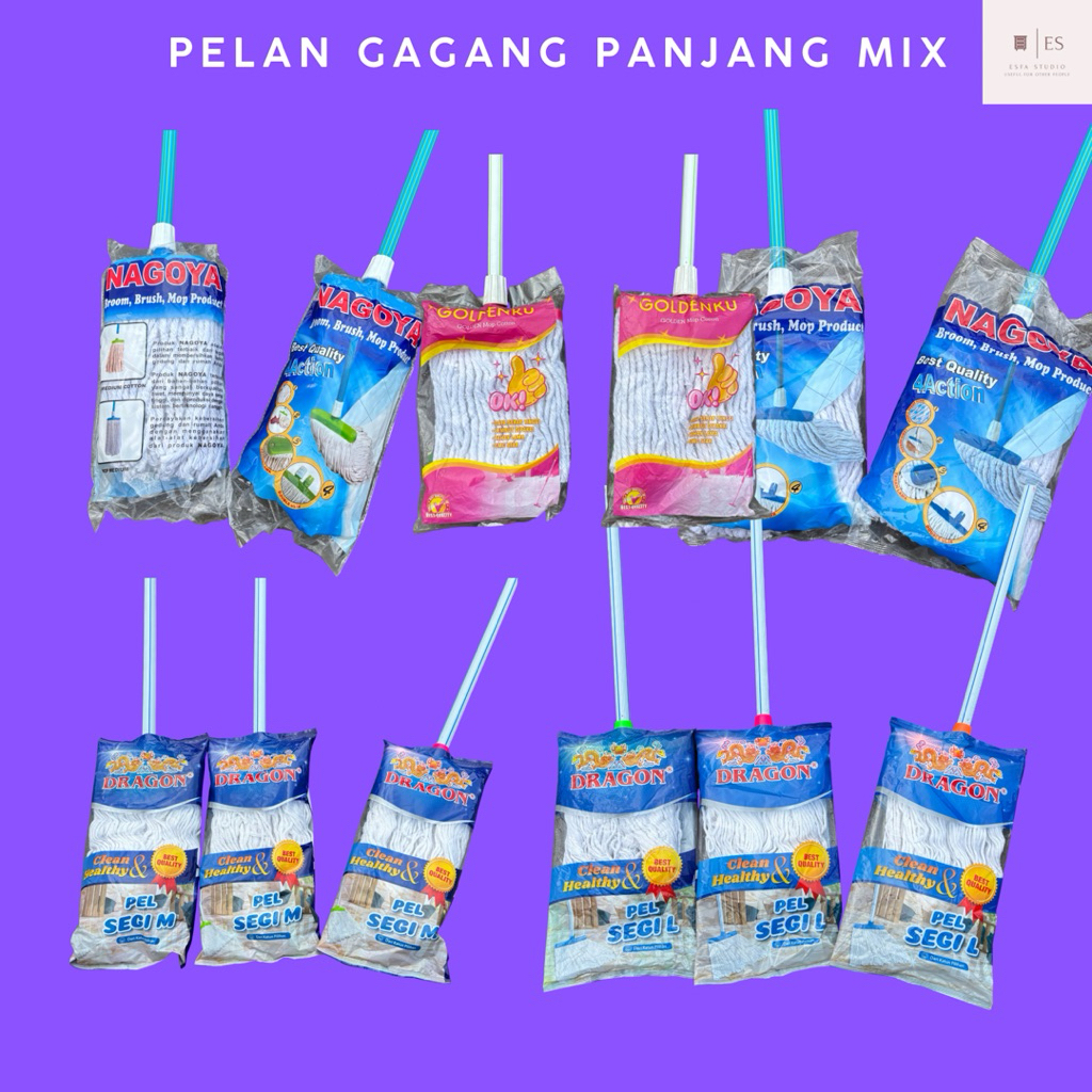 Pelan Lantai Pel Lantai Panjang Pel Lantai Gagang Pel Lantai set + Gagang