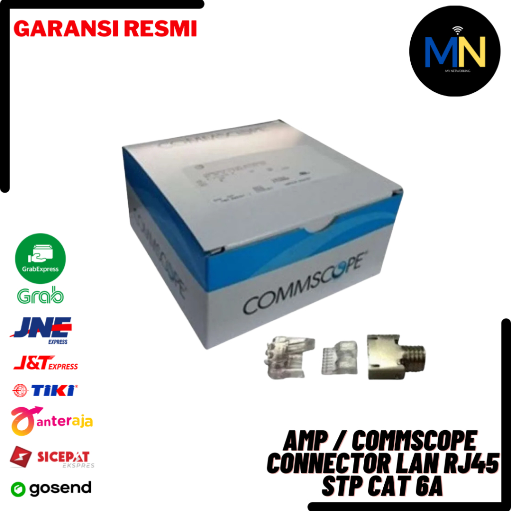 Connector Lan RJ 45 RJ45 Amp Commscope STP Cat6A Cat 6A