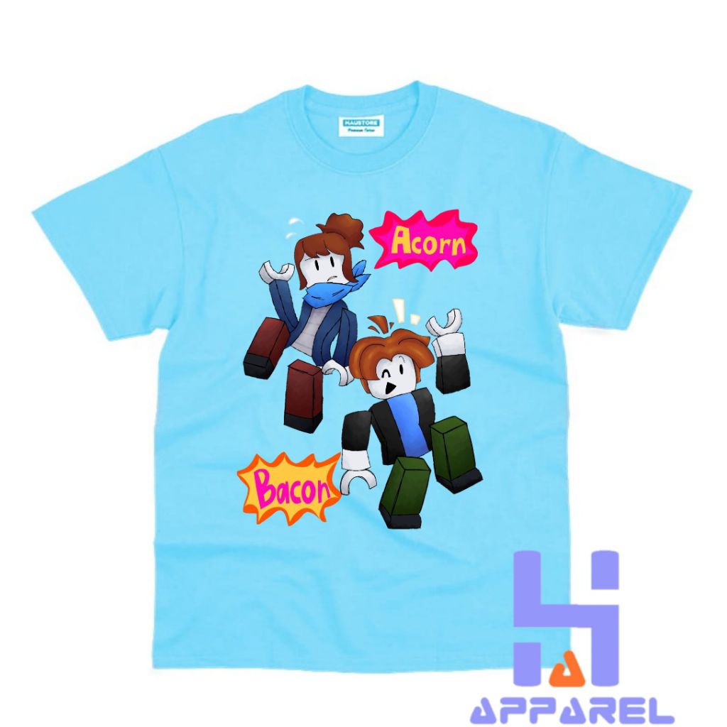BAJU ANAK KAOS ANAK BACON ACORN ROBLOX