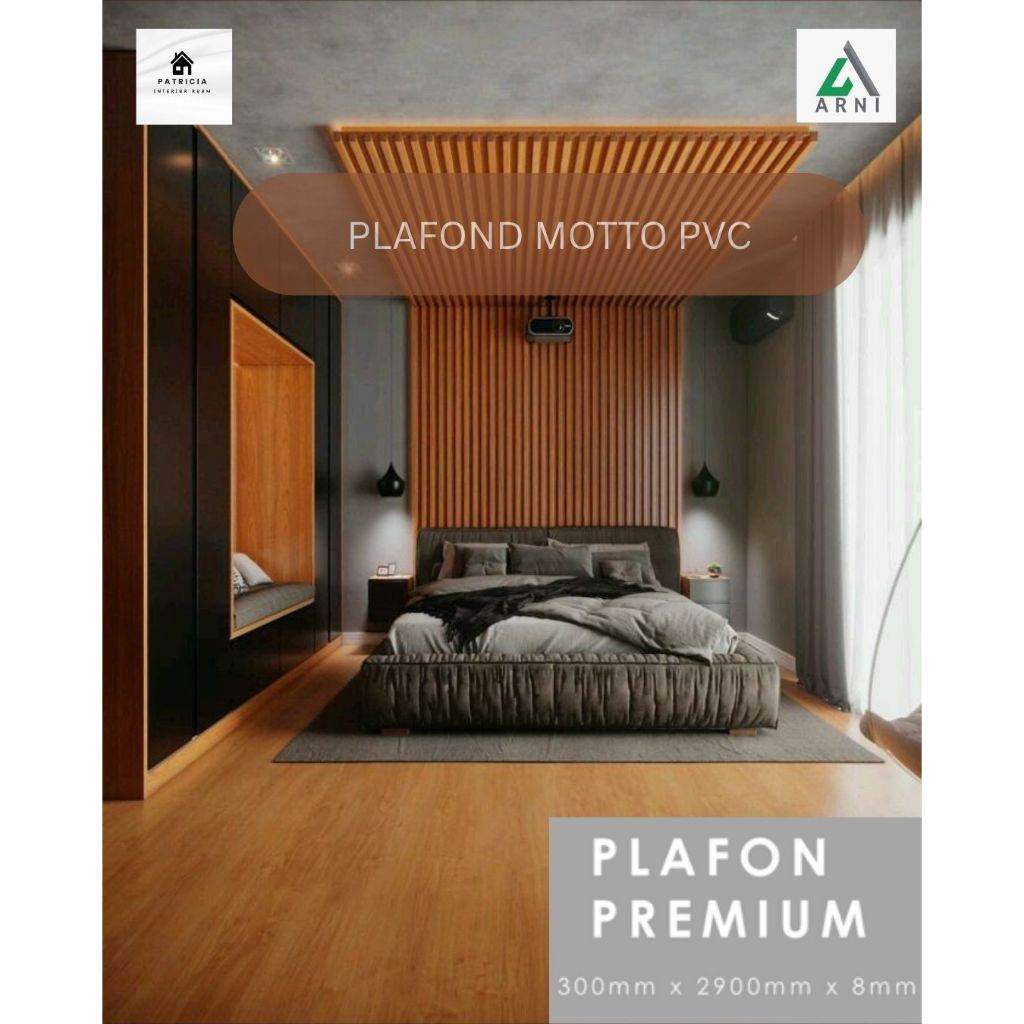 Plavon PVC Tebal 8mm | Plafon PVC Dekoratif Motto