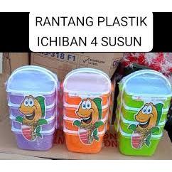 Rantang Ichiban 4 susun / Rantang 4 susun/ rantang serbaguna/ rantang plastik tebal