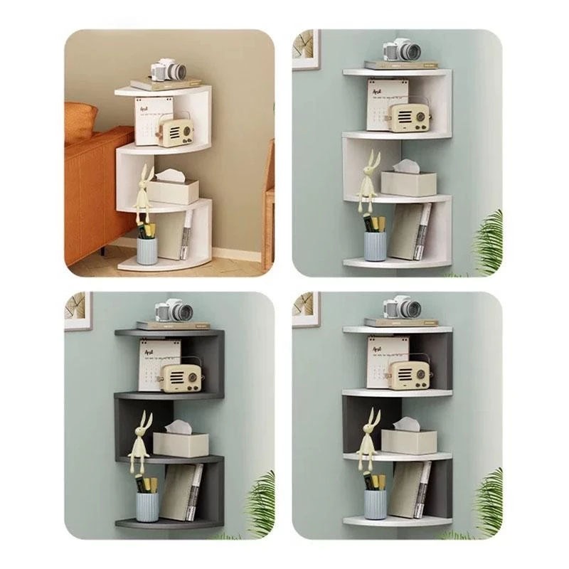 Rak Dinding Sudut Rak Sudut dinding tempel ruang tamu Rak ruang tamu rak buku dinding sudut