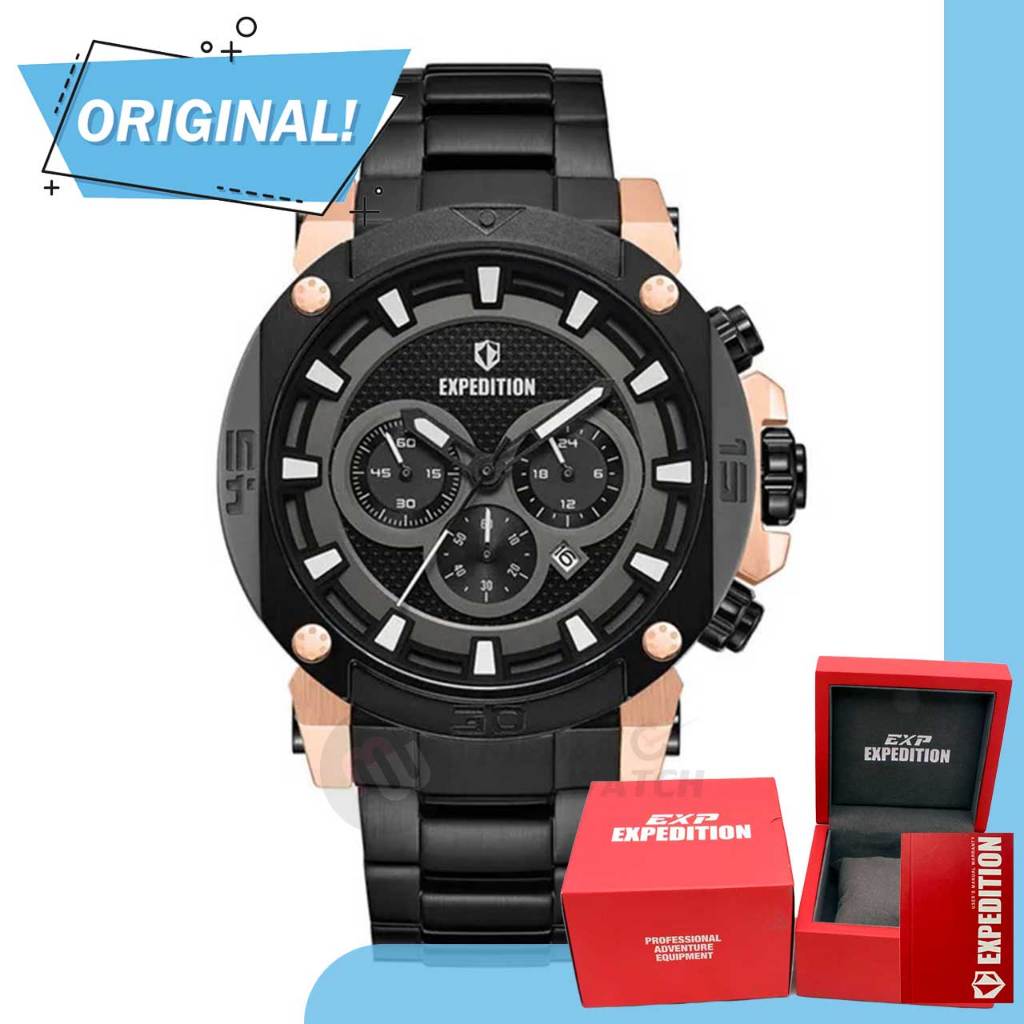 Jam Tangan Pria Analog Expedition 6606MC E6606 E 6606 MC 6606 MCBBRBA Original Garansi Resmi