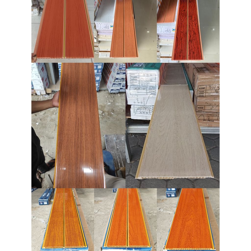 Plafon PVC Glossy Coklat SITO (PERDUS)