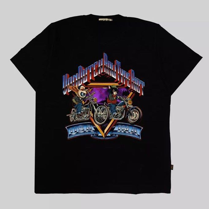 VON DUTCH X RAWTYPE RIOT Original T-Shirt Halloween Black
