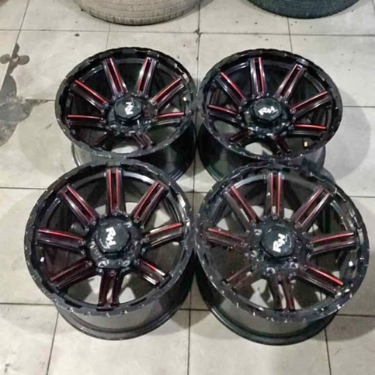 VELG MOBIL RACING RH RING 17 LEBAR 8 LUBAN BAUT PCD 6X139 ET25 PELEK