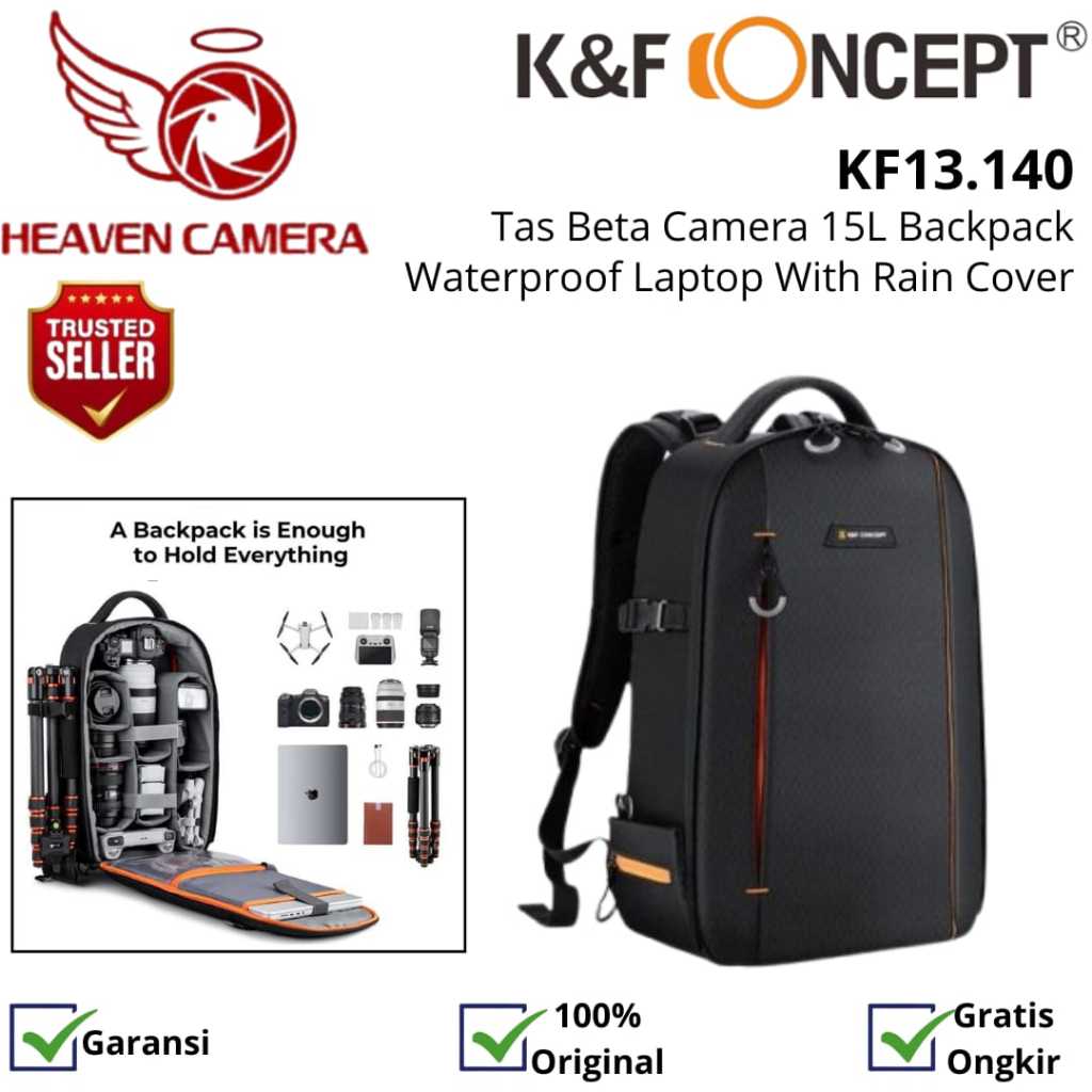 K&F Concept Camera Backpack Large 15L KF13.140