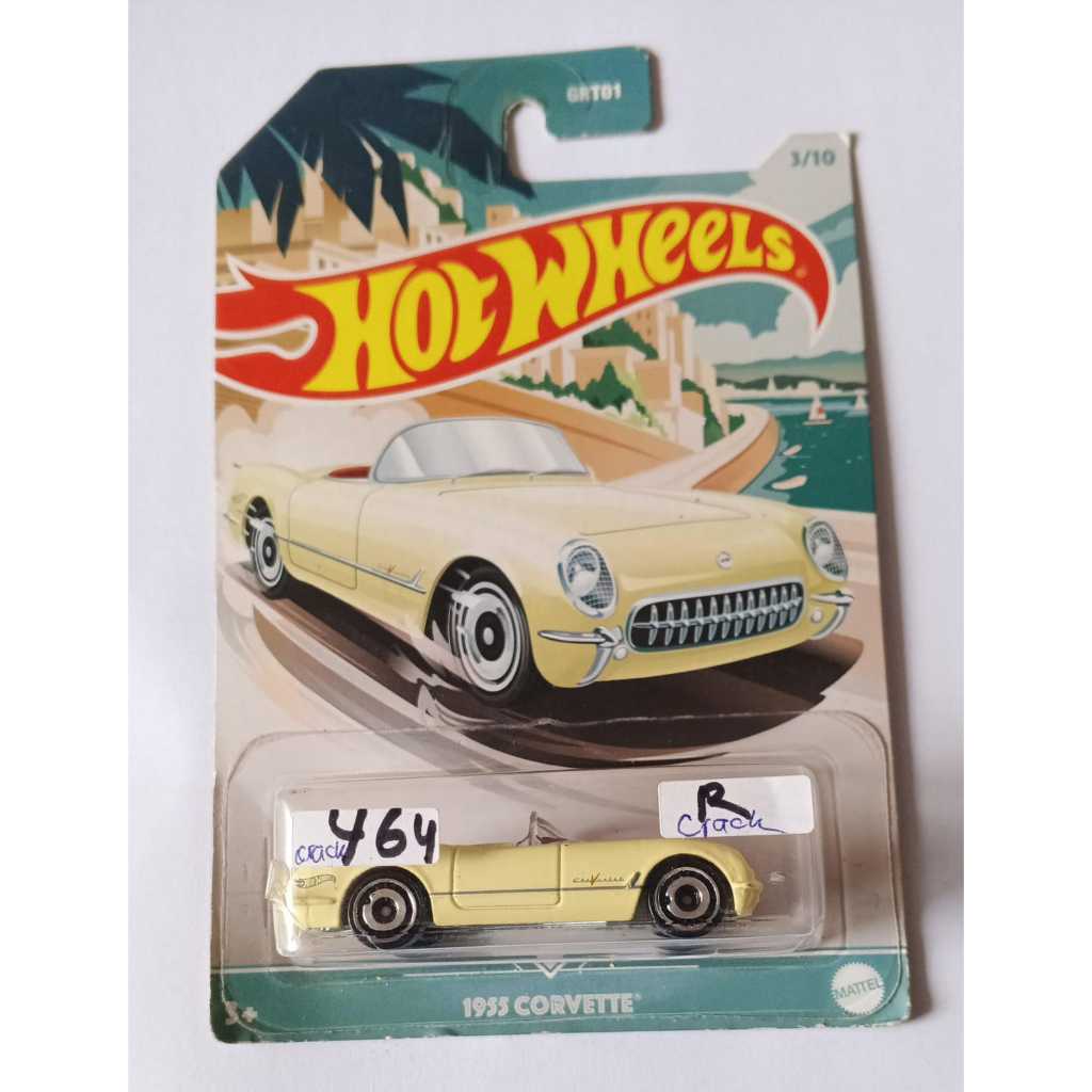 Hot Wheels - 1955 Corvette Yellow Broken Blister