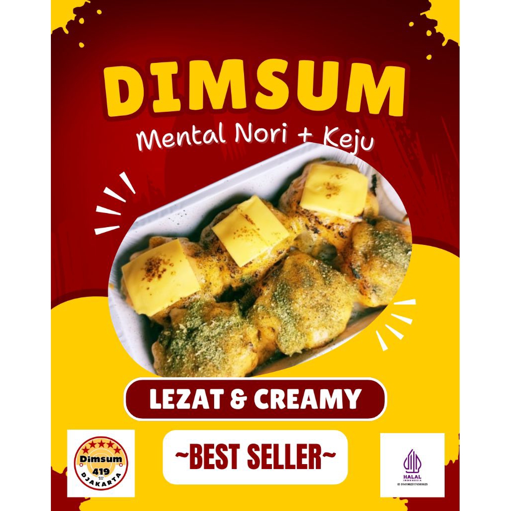 Dimsum Jumbo Mentai Mix Toping Chesee Nori + Free Chili Oil