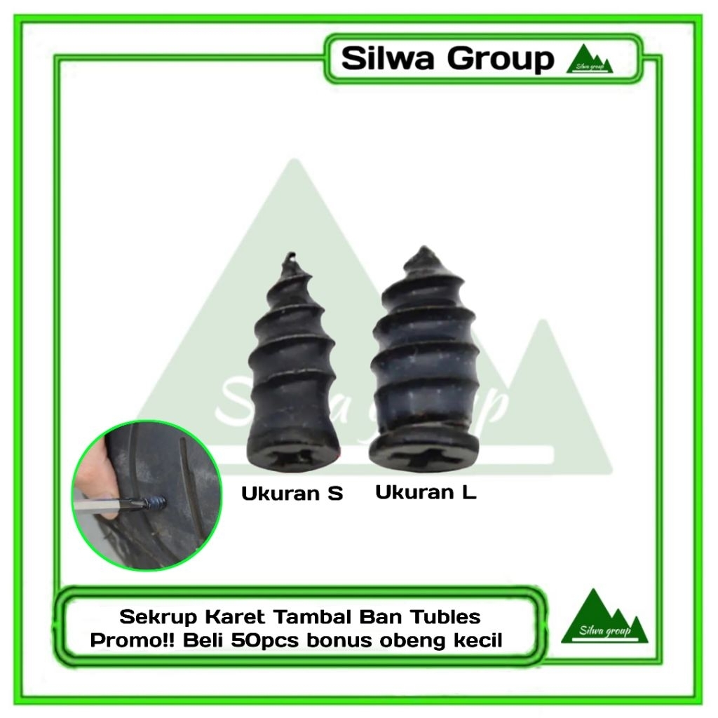 Tambal ban tubeless tubles beli lebih dari 50 dapat bonus obeng kecil
