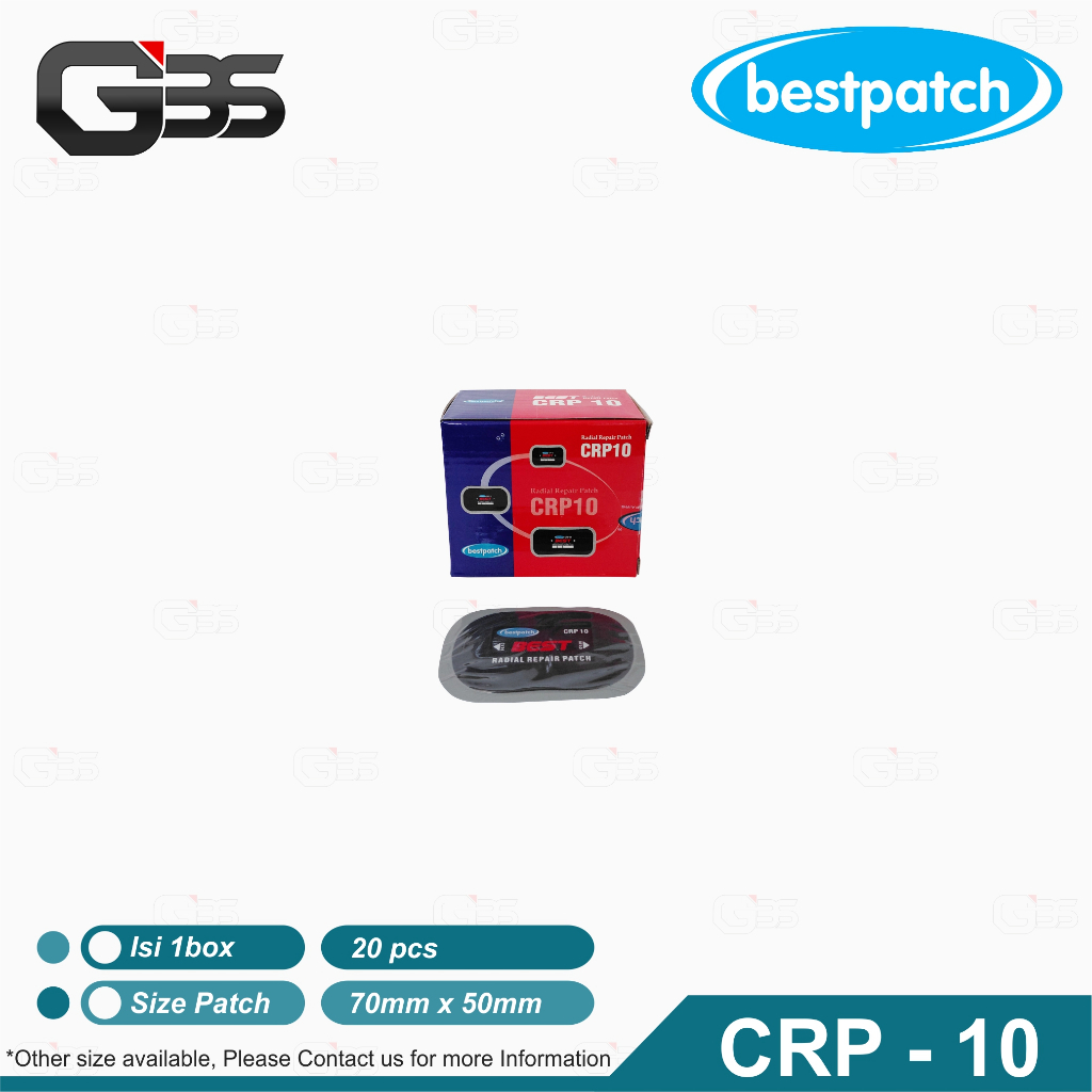Bestpatch CRP 10 - Radial / Karet Tambal Ban Tip Top