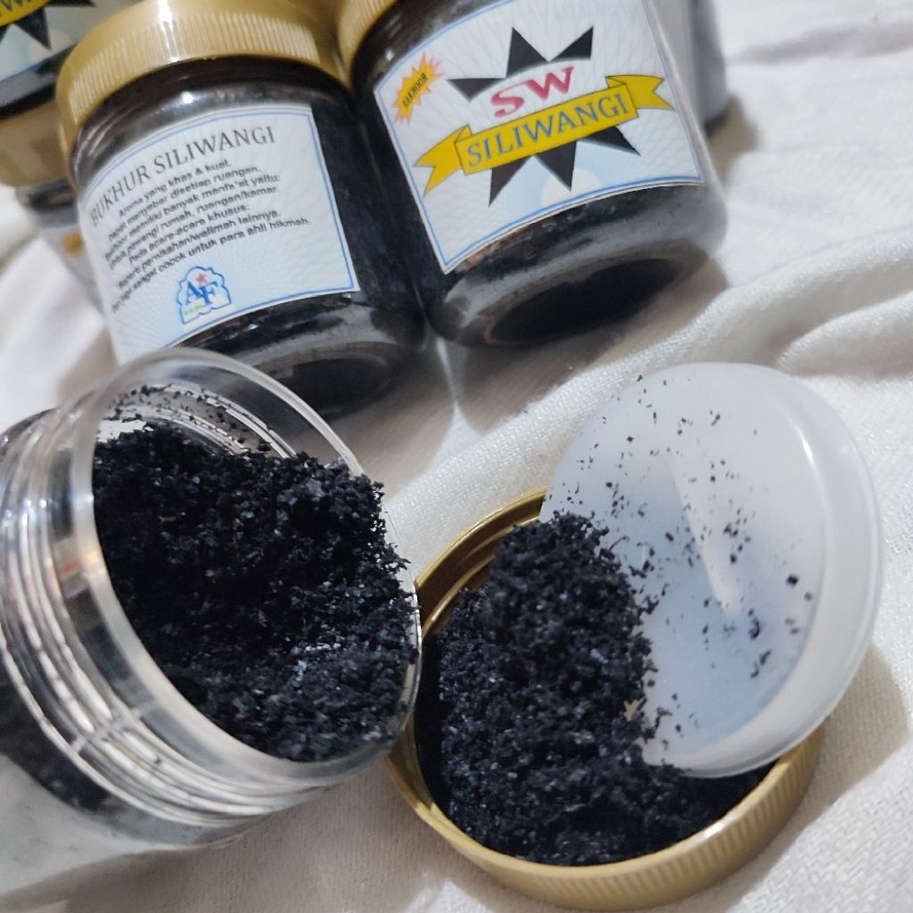 Bukhur assdaf bakhor dupa buhur Siliwangi buhur serbuk wangi warna hitam