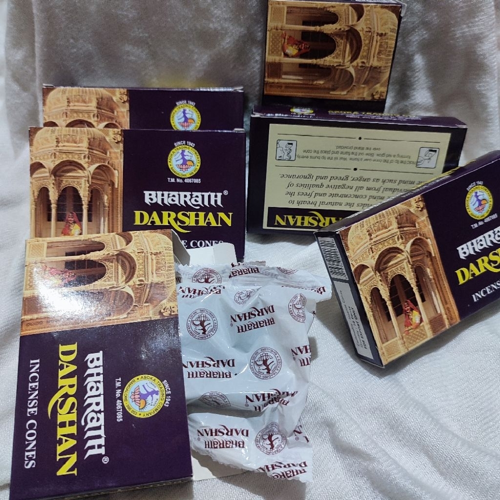 DARSHAN INCENSE Dupa darshan dupa kerucut darshan Bharath 1 dus isi 10 dupa