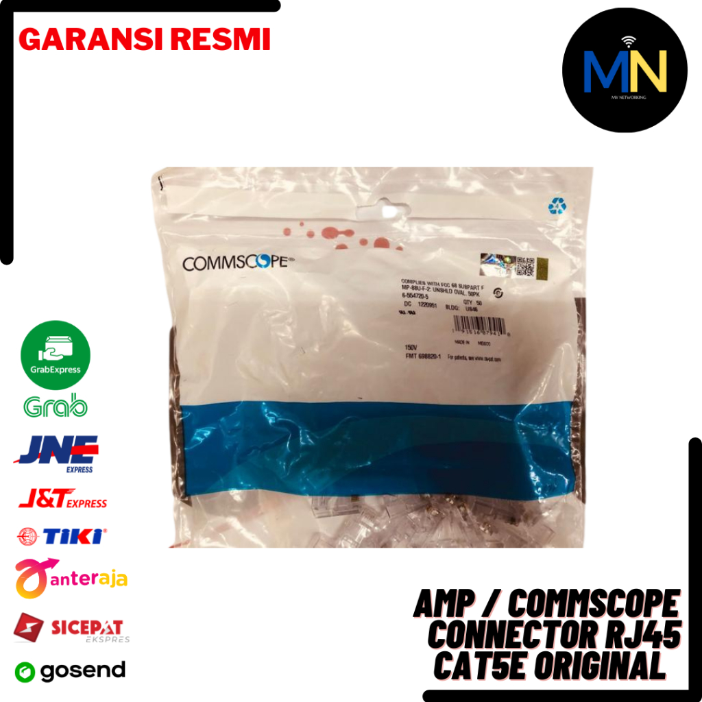 AMP Commscope Connector RJ45 Cat5 RJ-45 Cat.5e Original