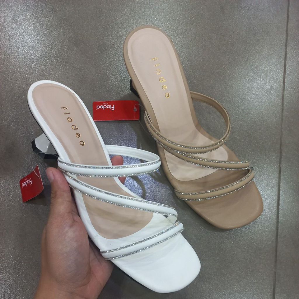 SANDAL HEELS WANITA MERK FLADEO