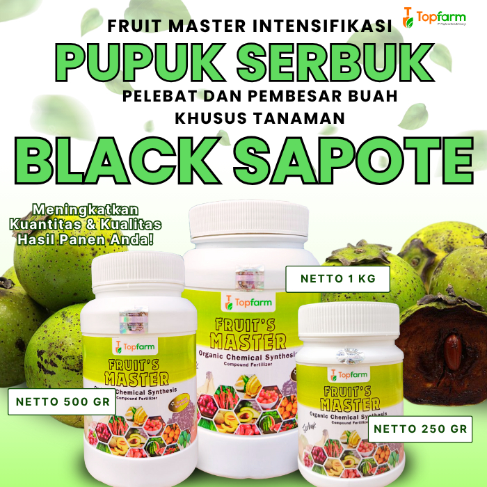 Pupuk Serbuk Black Sapote / Pupuk Pembesar Buah Black Sapote / Pupuk Khusus Tanaman Black Sapote / P
