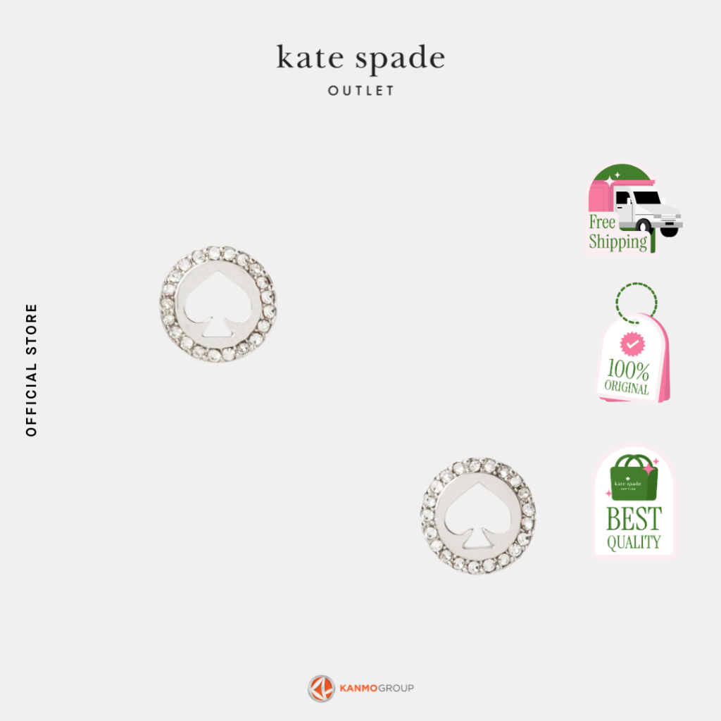 Kate Spade Spot The Spade Pave Halo Spade - Anting Wanita