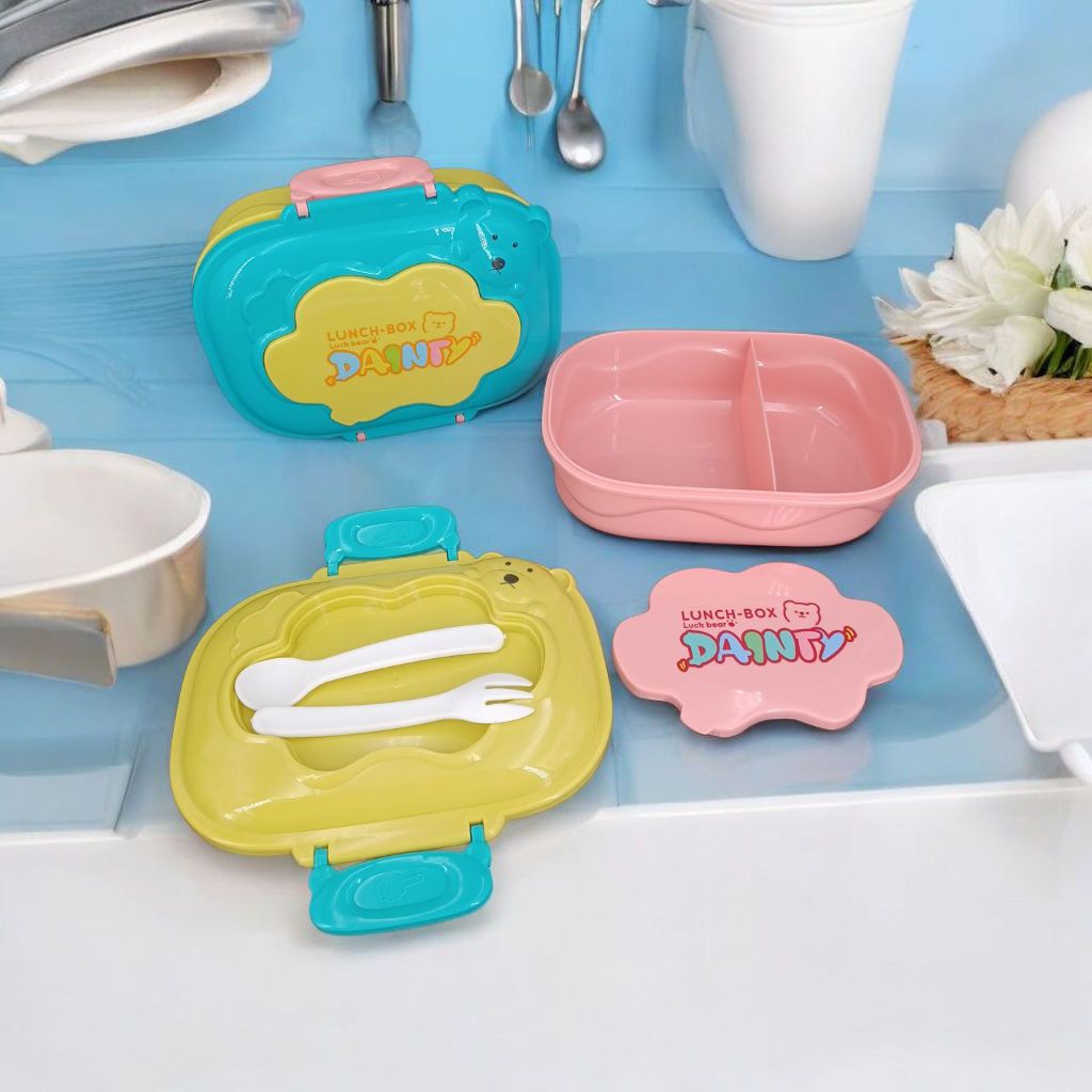 Kotak Nasi Lucu | Tempat Bekal Unik | Tempat Bekal 2 sekat | Kotak Bekal Anak Dewasa